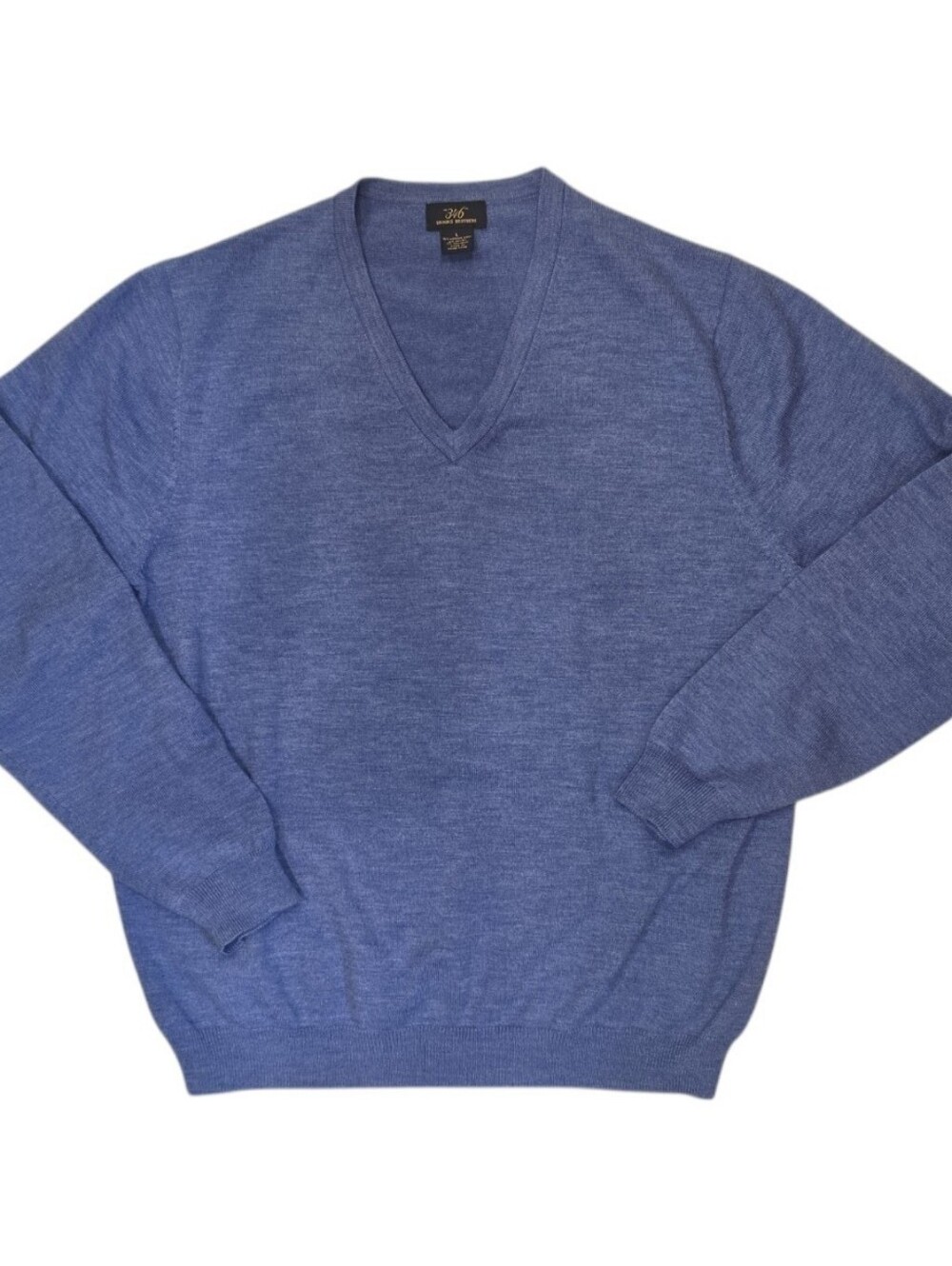 Brooks Brothers 346 Men's Size Large Blue V neck Sweater